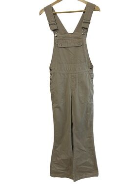 Vintage Silver Jeans Size 7 Sage Green Flare Leg Overalls Western Y2K Travel